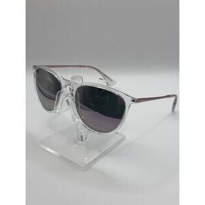 Blenders Eyewear Aspen Rose Polarized Sunglasses Clear Frame Pink Arms